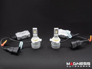 Fiat 500 LED High/Low Beam Headlight Bulbs (set of 2) - 9012 - Arc Lighting Tiny Monster